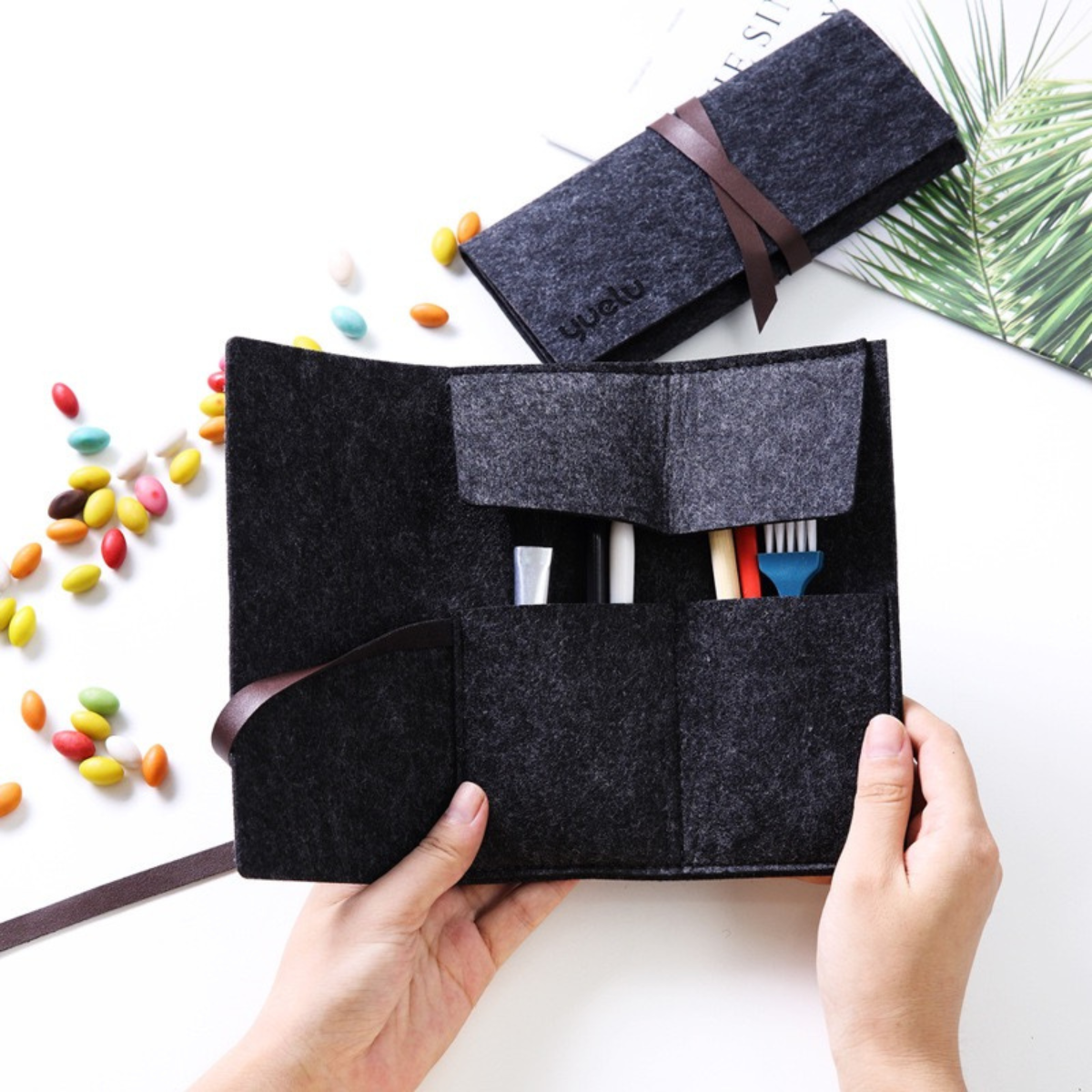 Filztasche für Kratzbild-Zubehör
